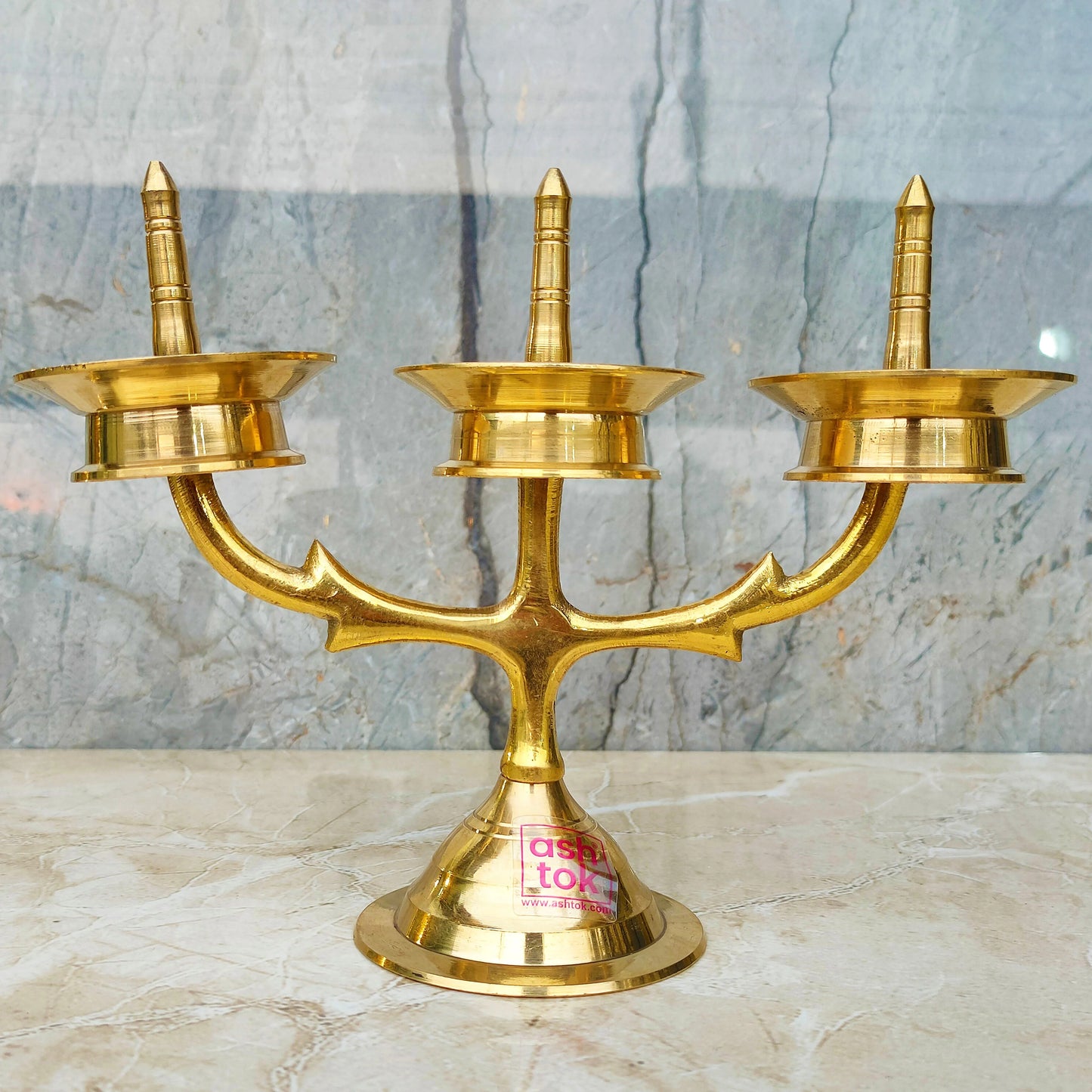 Brass Oil Lamp, Brass Traditional Kerala Lamp, Brass Vintage Oil Diya, Puja Diya