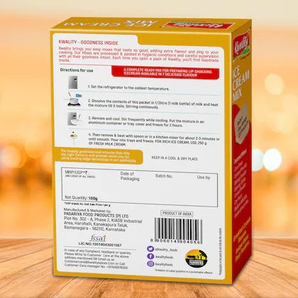 Kwality Ice Cream Mix 100g Box Butterscotch[Pack of 5]