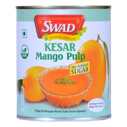 SWAD Kesar Mango Pulp with No Added Sugar - 850g
