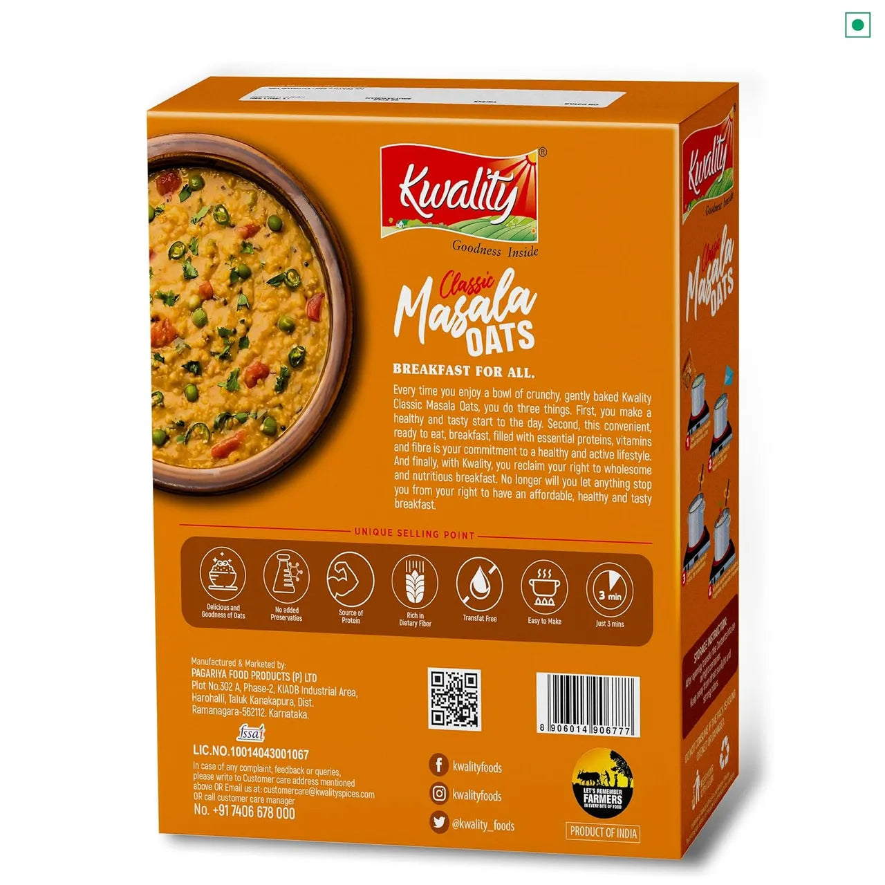 Kwality Classic Masala Oats - 500g