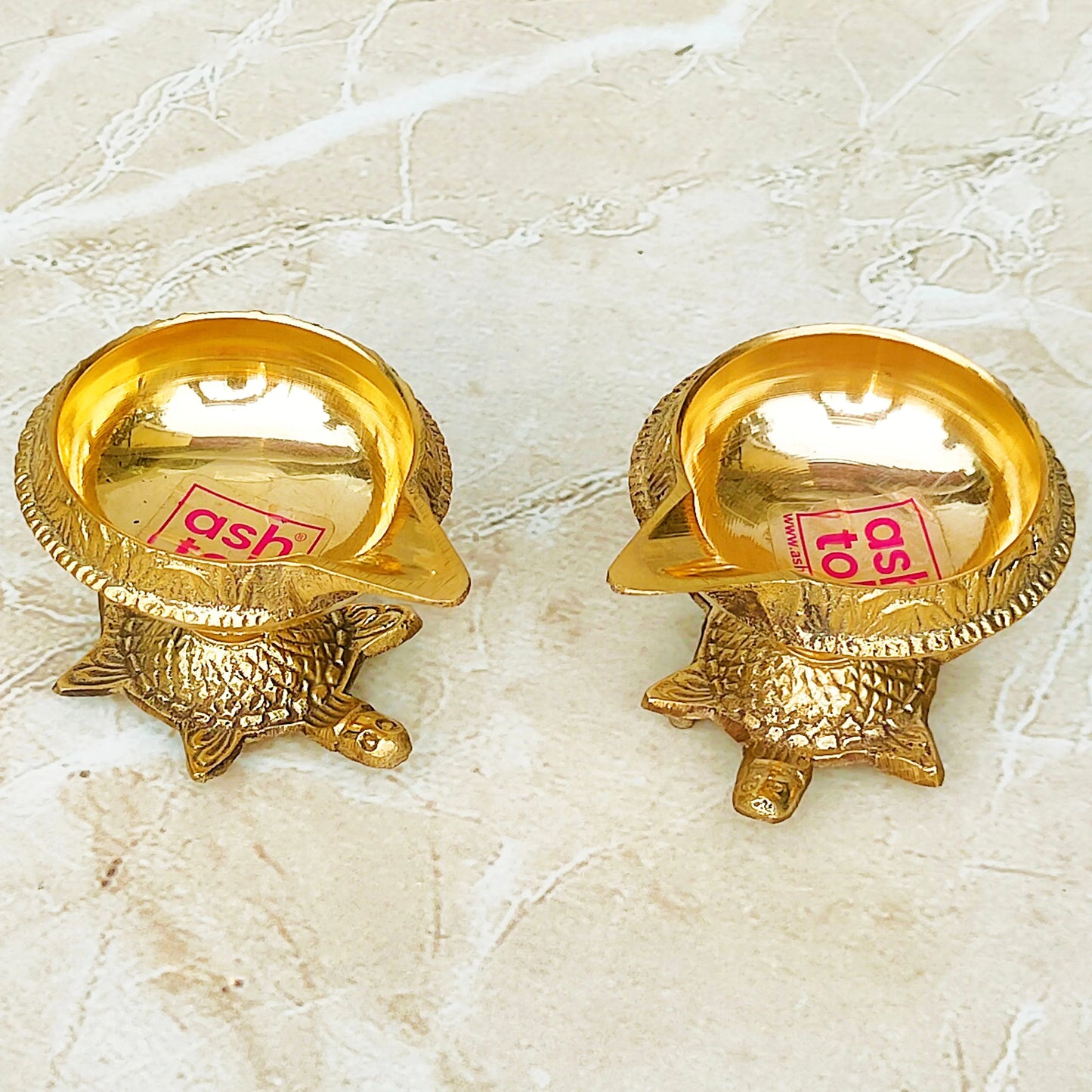 Brass Diya, Deepam, Diya Brass Diyas for Pooja Indian Diya Set for Gifting (Dia - 2 Inches)