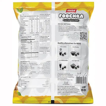 Shareat Foochka Ready to Fry Pani Puri Papad - 1 Kg