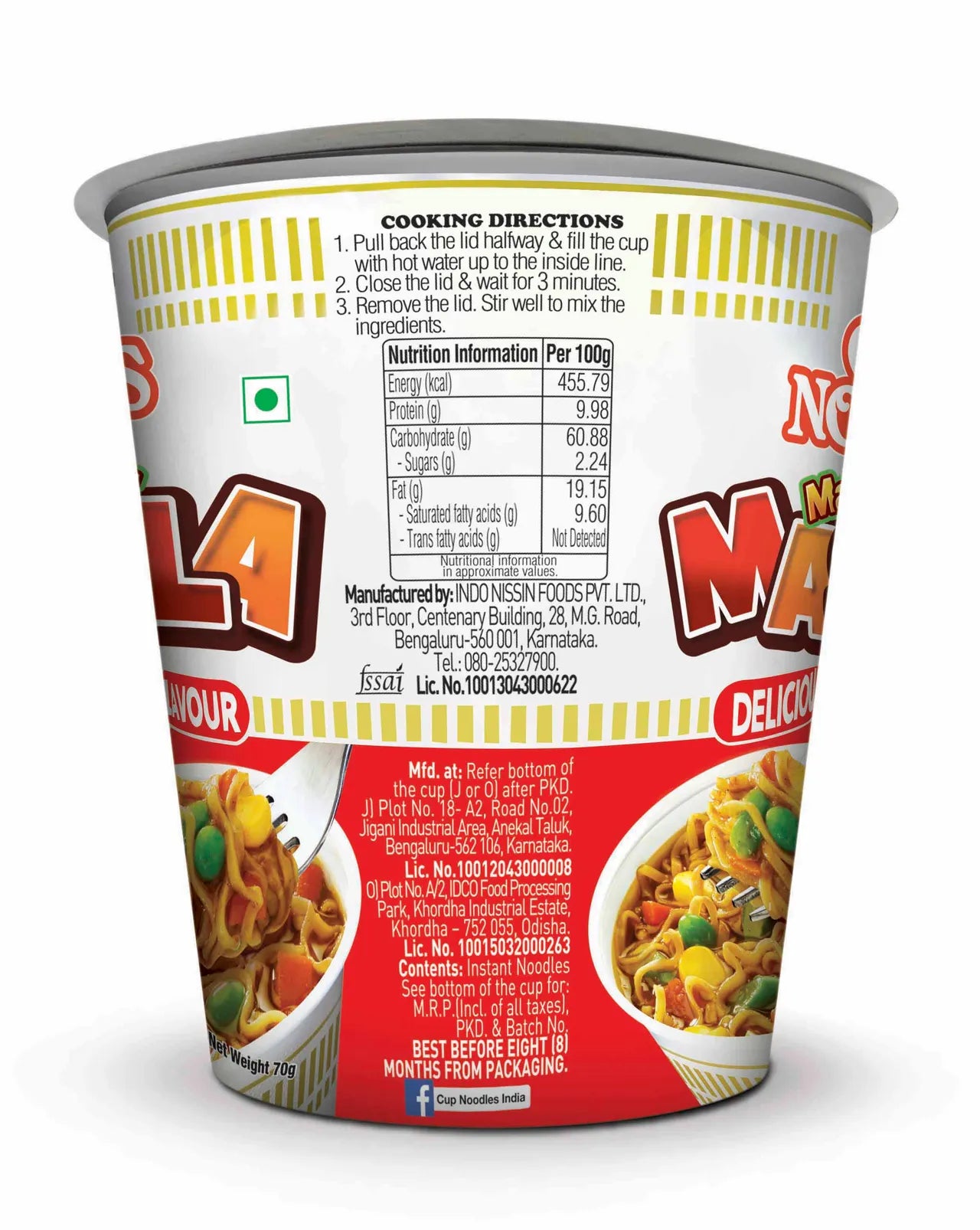 Nissin Cup Noodles Mazedaar Masala - 70 g