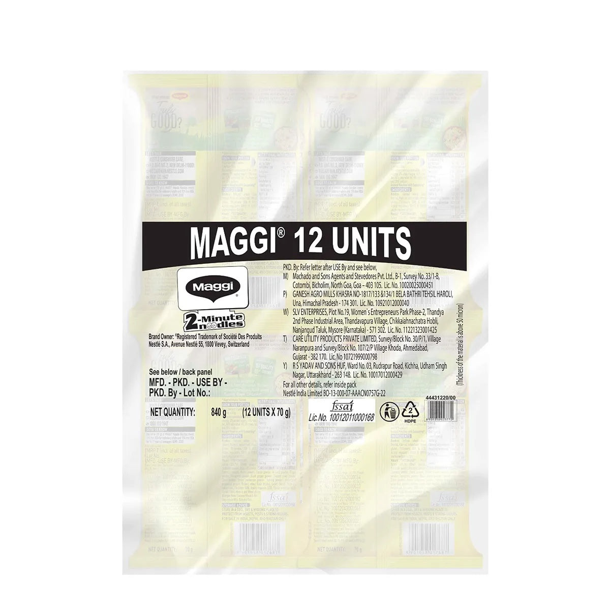 Maggi 2-Minute Noodles Masala - 12 x 70 g