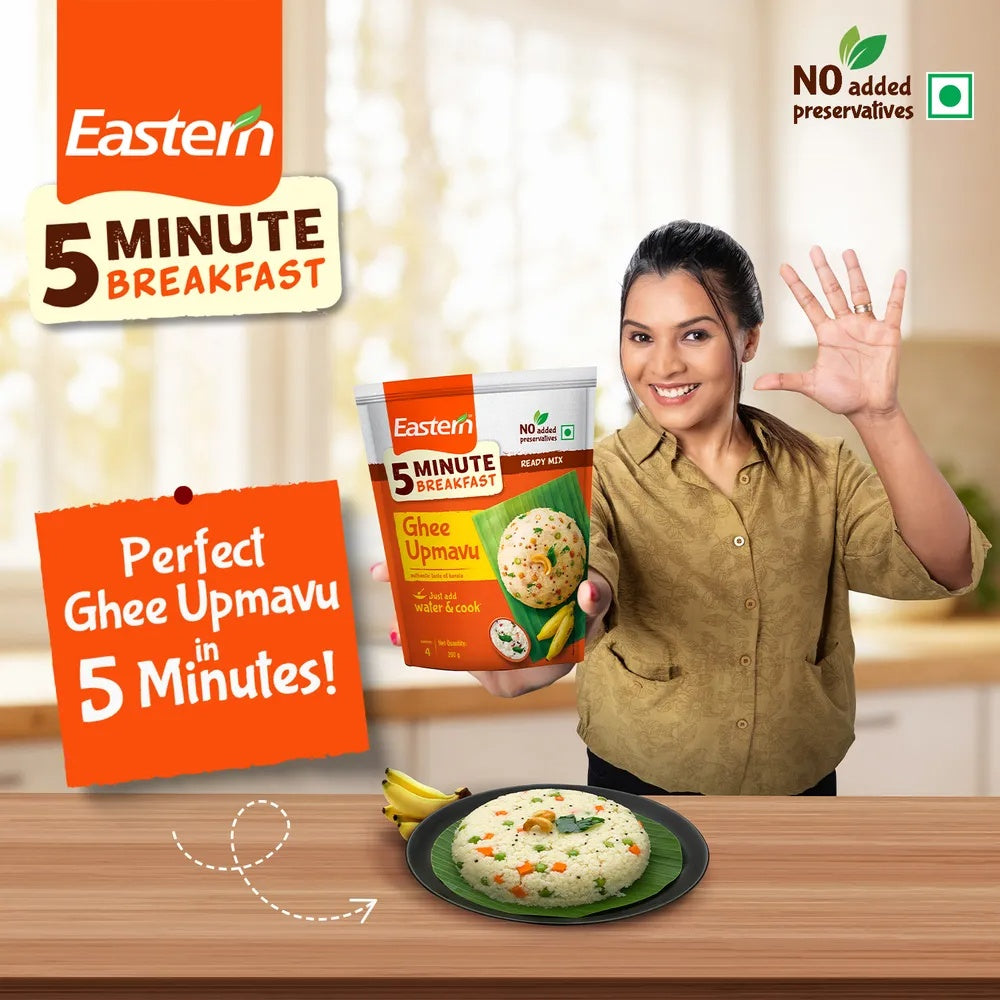 Eastern 5 Min Instant Breakfast Ghee Upmavu Ready Mix - 200g
