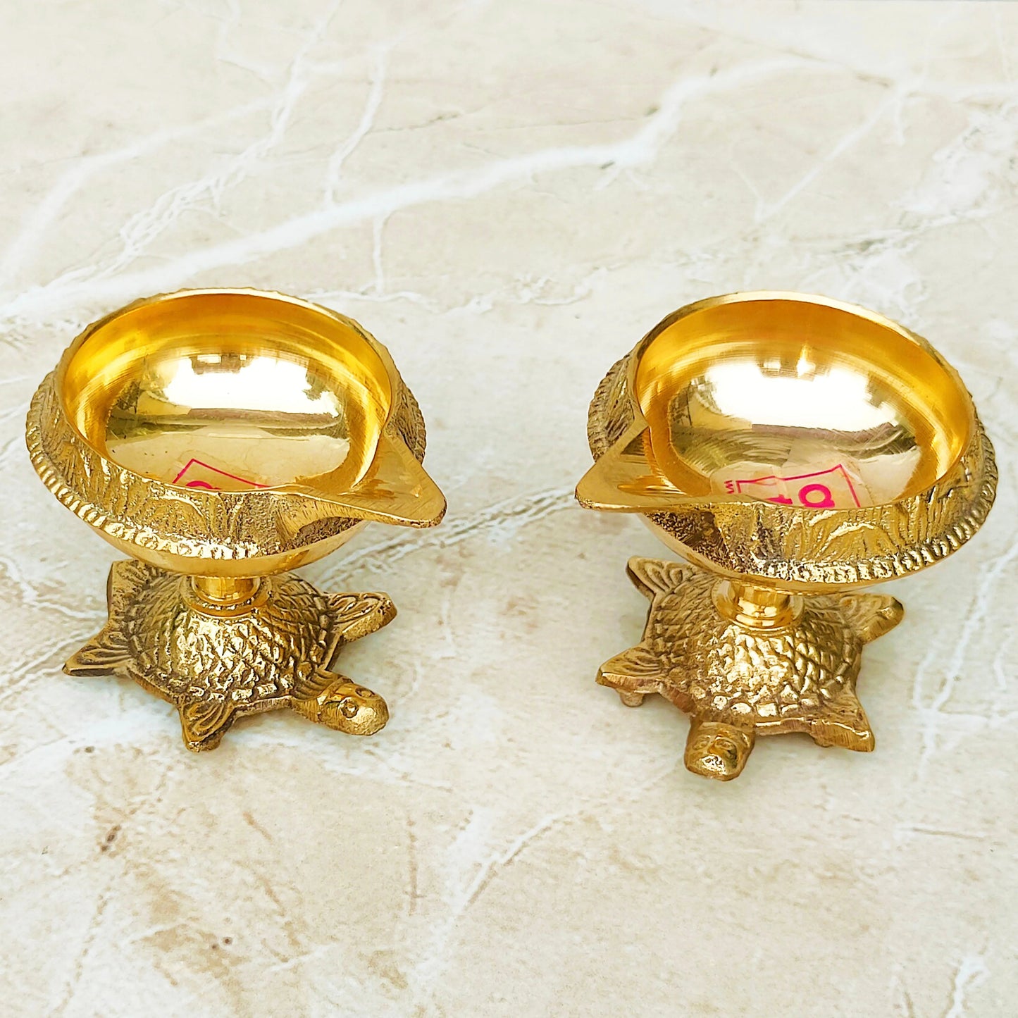 Brass Diya, Deepam, Diya Brass Diyas for Pooja Indian Diya Set for Gifting (Dia - 2 Inches)