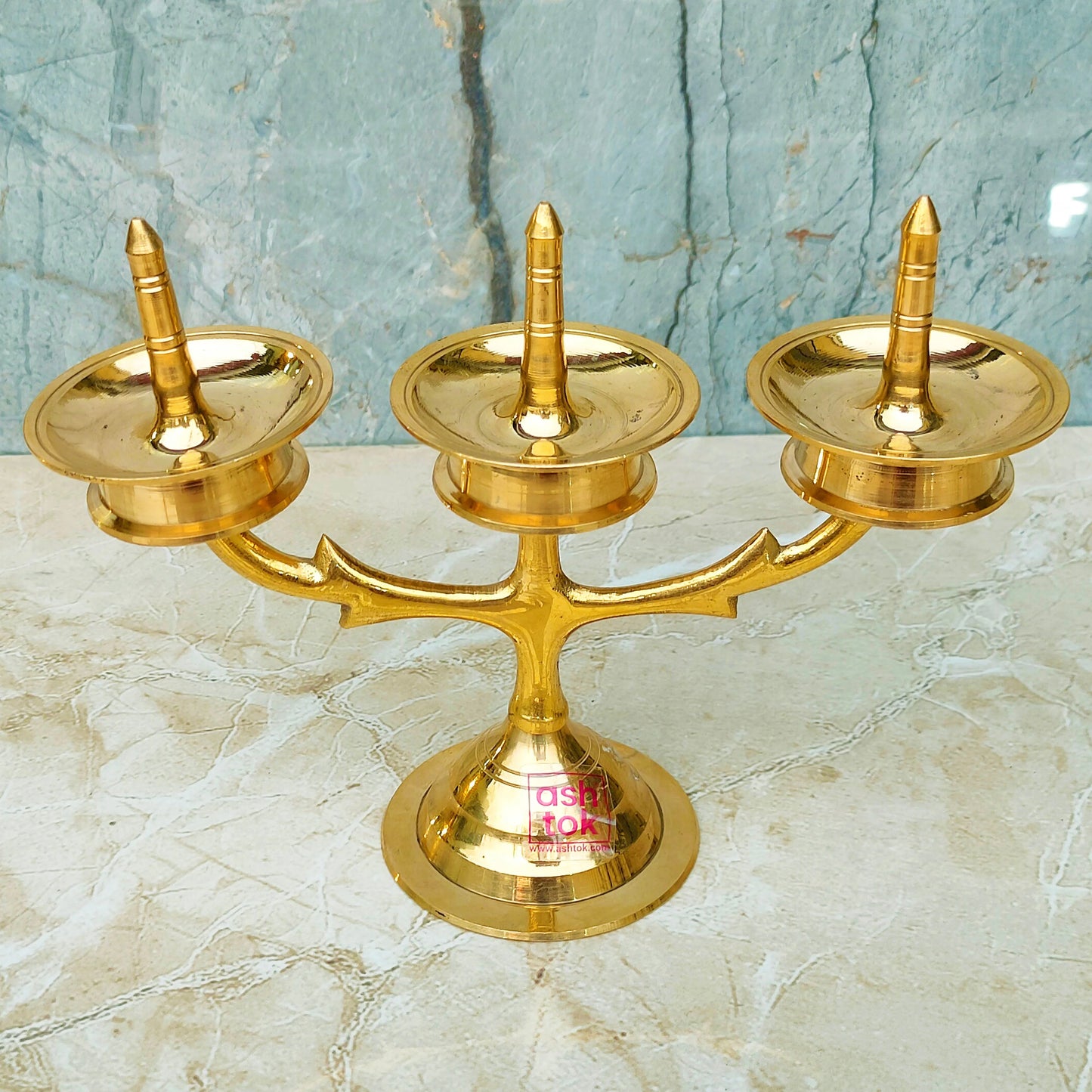 Brass Oil Lamp, Brass Traditional Kerala Lamp, Brass Vintage Oil Diya, Puja Diya