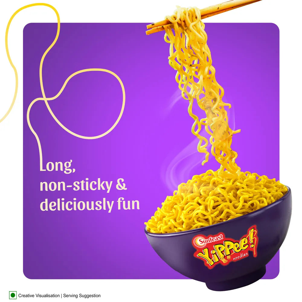 Sunfeast Yippee! Mood Masala Long Instant Noodles with 2 Masala Sachets - 260 gms