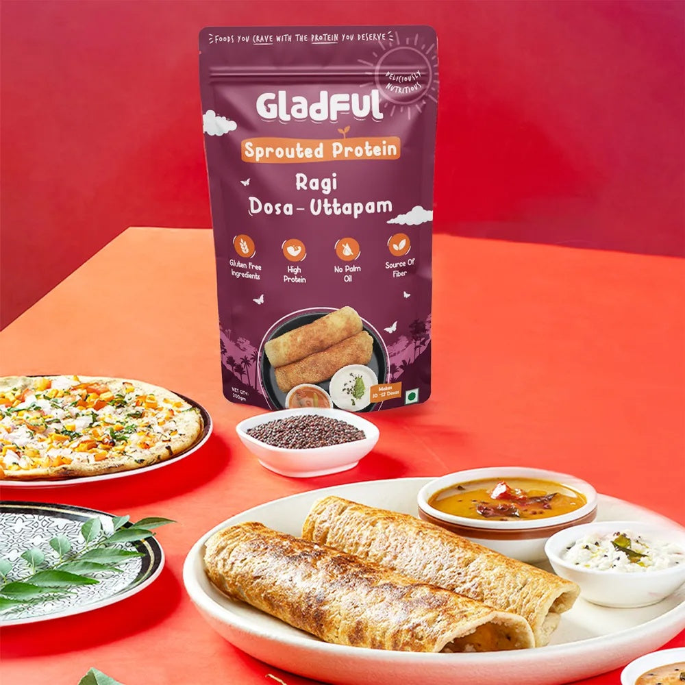 Gladful Sprouted Ragi Dosa - 200g