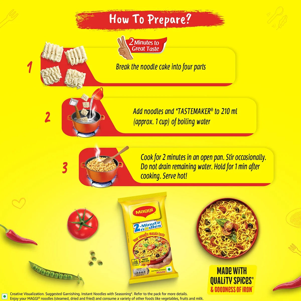 Maggi 2-Minute Noodles Masala - 2 x 70 g