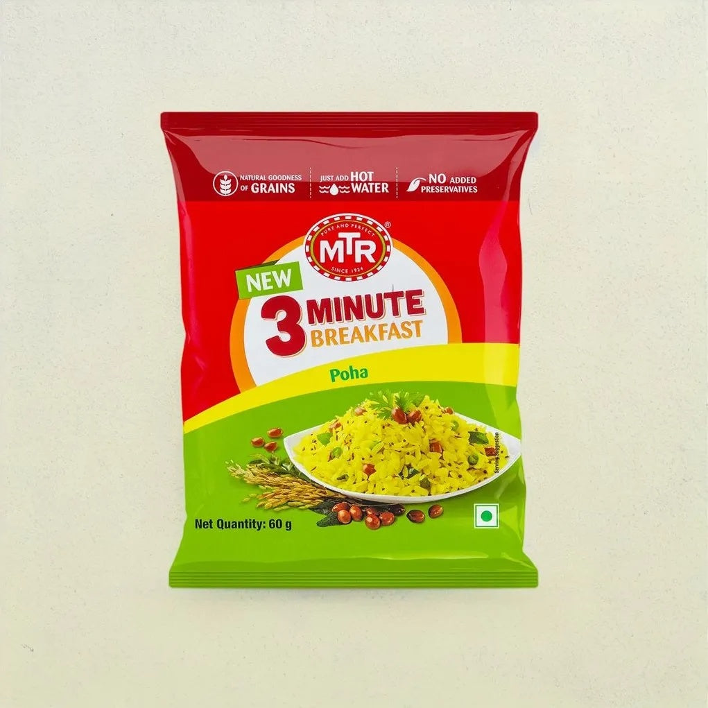 MTR 3 Min Poha Combo - 60 g X 3