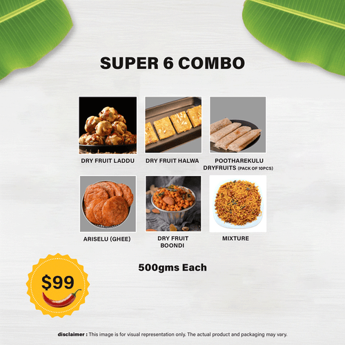 Super 6 - Sweets and Namkeens Combo