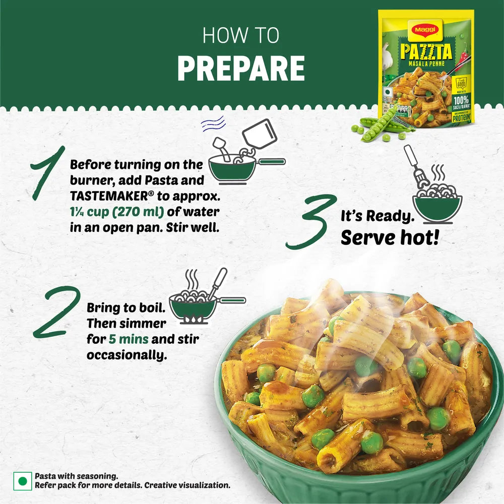 Maggi Pazzta Instant Pasta - Masala Penne - 69.5 g