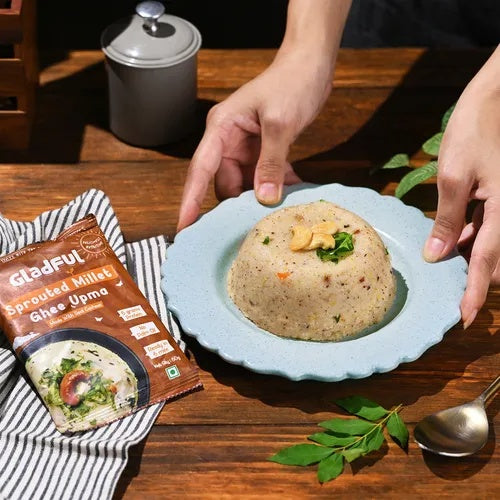 Gladful Ghee and Millets Upma(60.0 gms) & Gladful Sprouted Ragi Dosa(200.0 gms) Combo