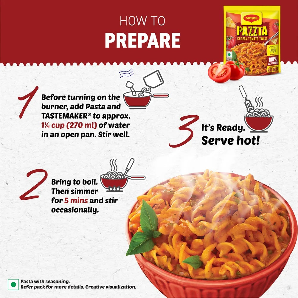 Maggi Pazzta Instant Pasta - Cheesy Tomato Twist - 68.5 g