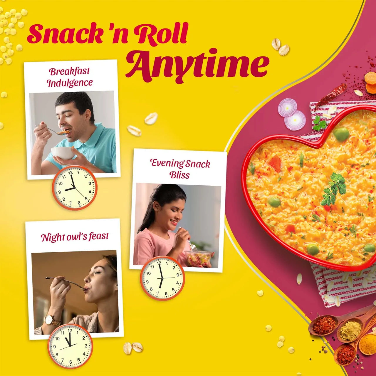 Saffola Masala Oats | Masala Coriander | Anytime Snack | Ready in 3 mins | Millets Goodness - 500g