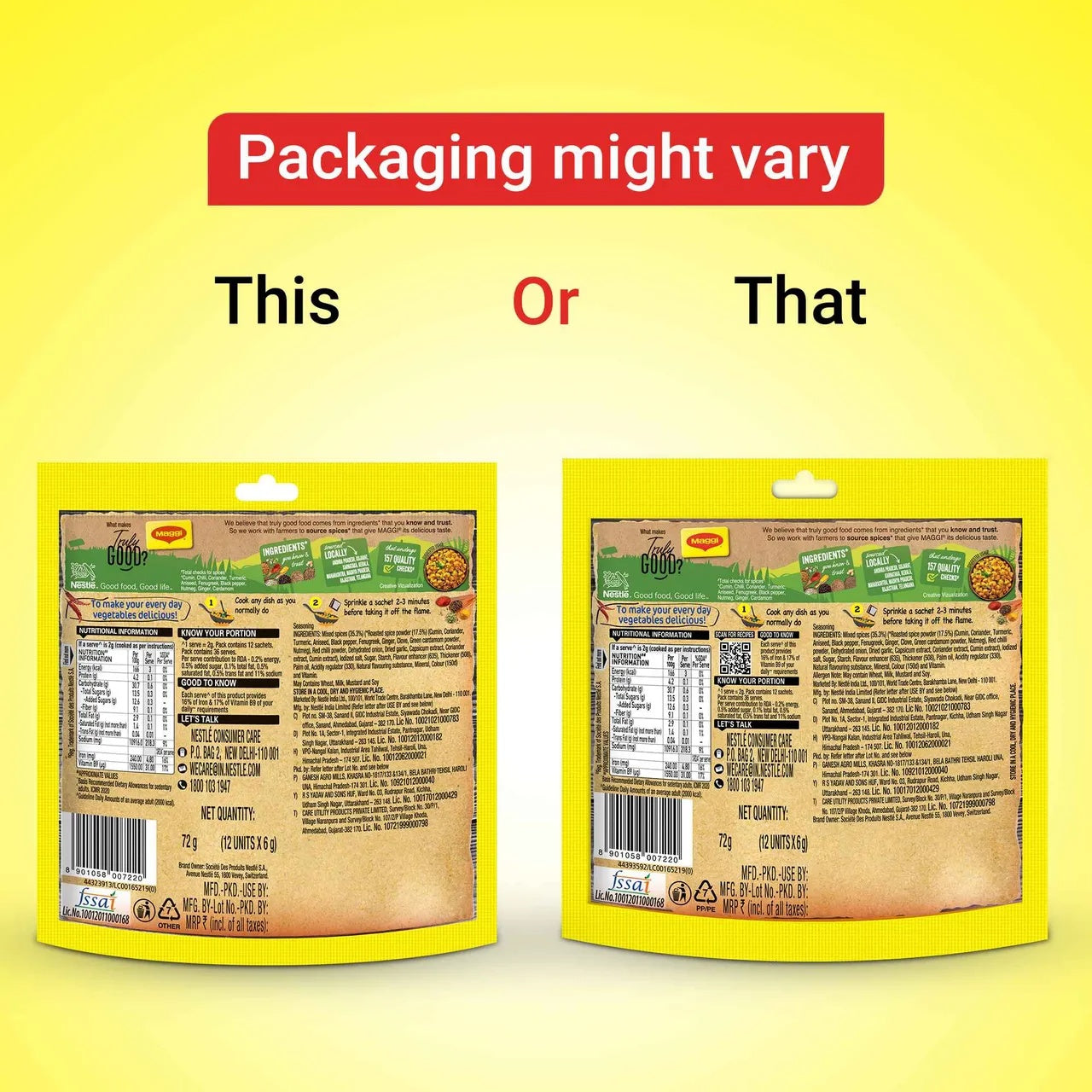 Maggi Masala-Ae-Magic Vegetable Masala - 72 g