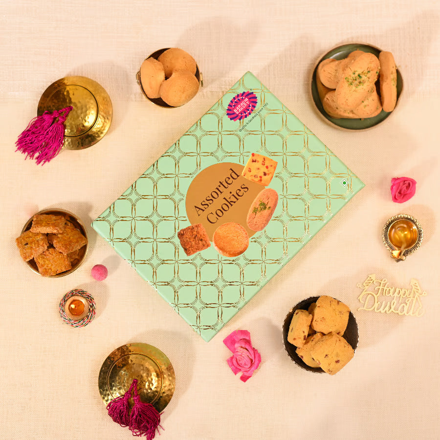 Assorted Cookies (Green) - 800g