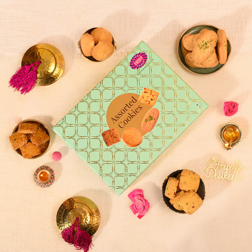 Assorted Cookies (Green) - 800g