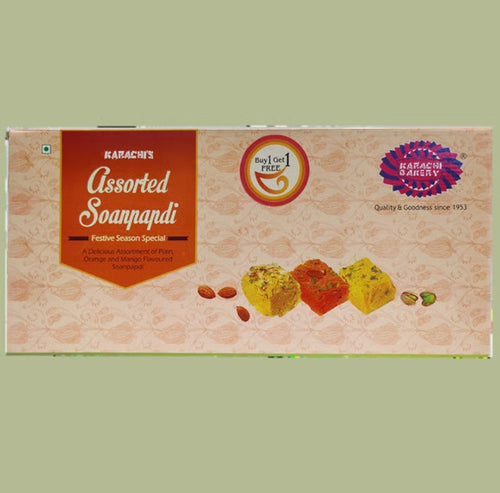 Assorted Soan Papdi [900 grams] Buy 1 Get 1 Free