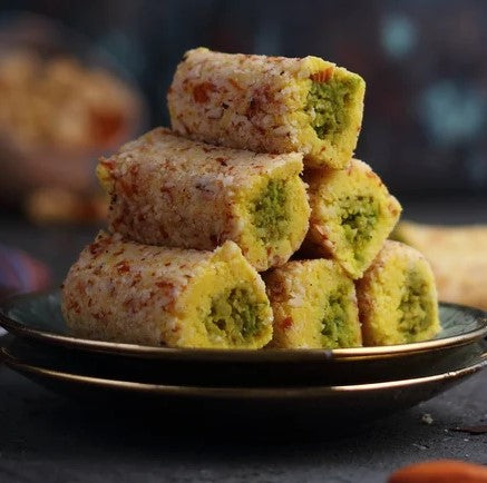 Badam Kesar Roll