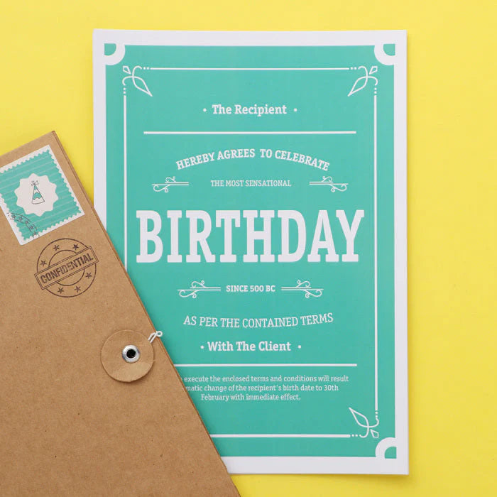 Birthday Contract