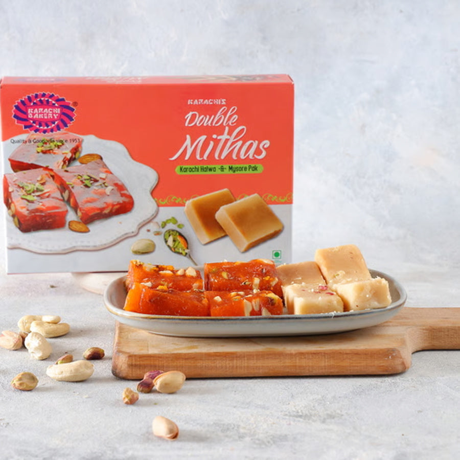 Double Mithas [Karachi Halwa & Mysore Pak][400 grams]
