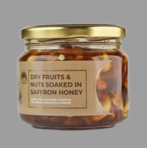 Dry Fruits & Nuts Soaked In Saffron Honey