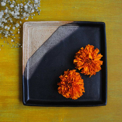 Stoneware Square Serving Plate