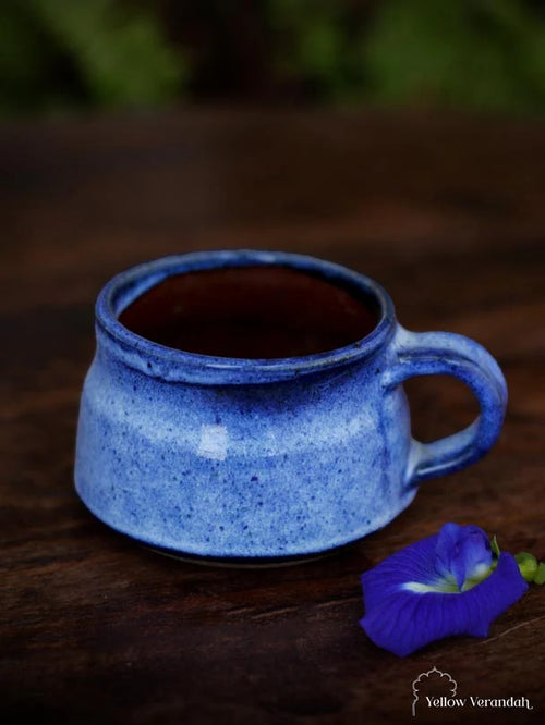 Stoneware Tea Cup - Blue