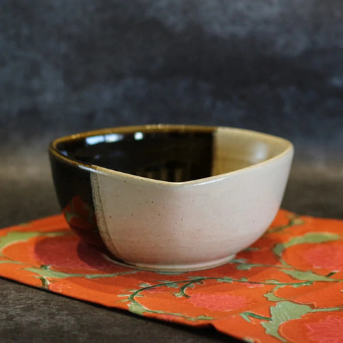 Stoneware Triangular Serving Bowl