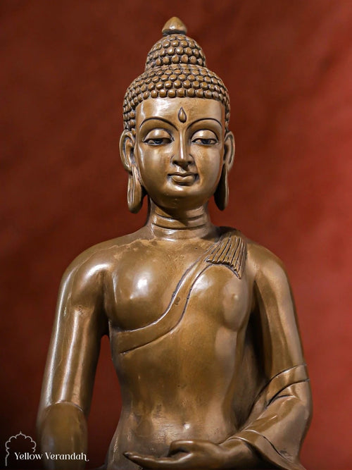 Brass Buddha Sculpture