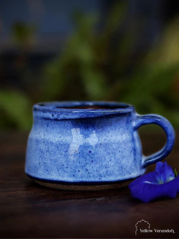 Stoneware Tea Cup - Blue
