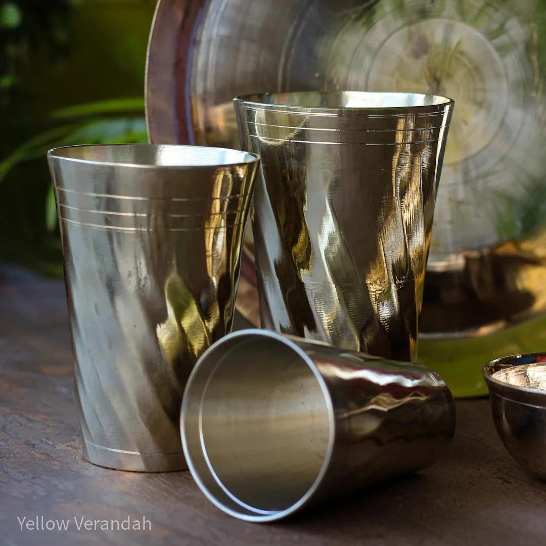 Pure Brass Glass - 5.5" H