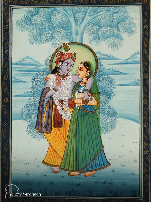 Radha Krishna Painting - Handmade Pichwai Painting