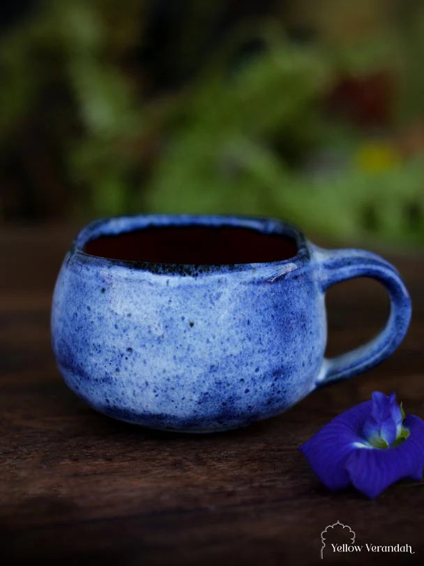 Stoneware Tea Cup - Blue