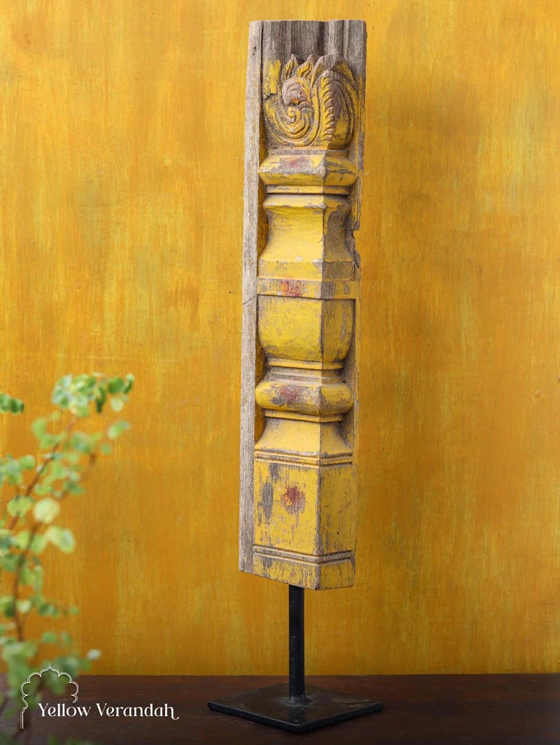 Antique Wooden Carving on Stand
