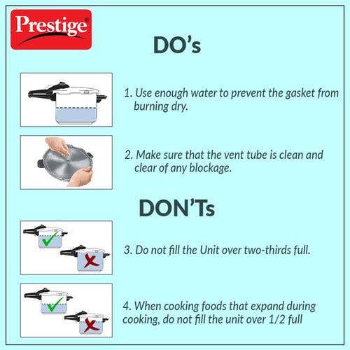 Prestige Deluxe Plus Hard Anodised Handi Pressure Cooker (Black)