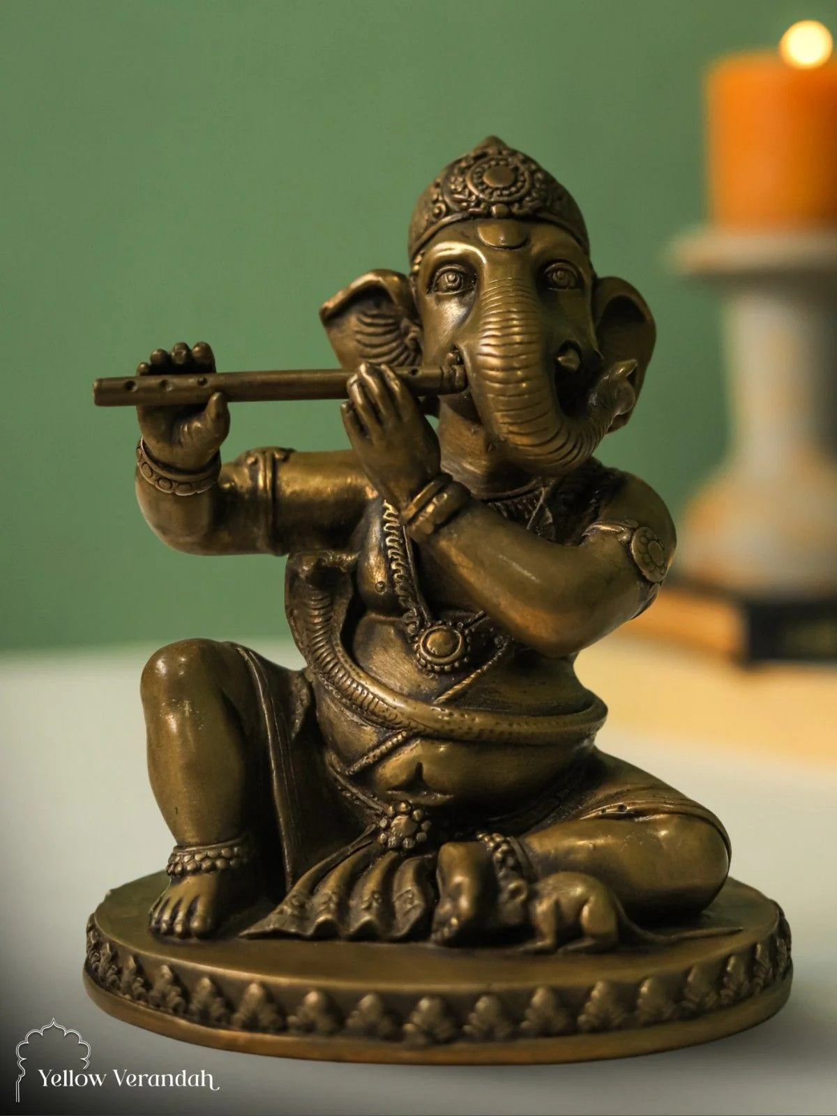 Brass Ganesha Sculpture