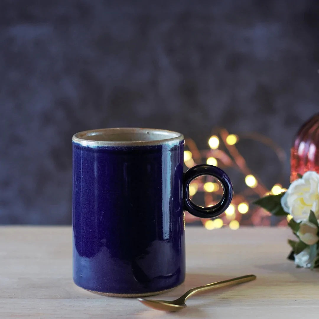 Stoneware Coffee Mug - Blue