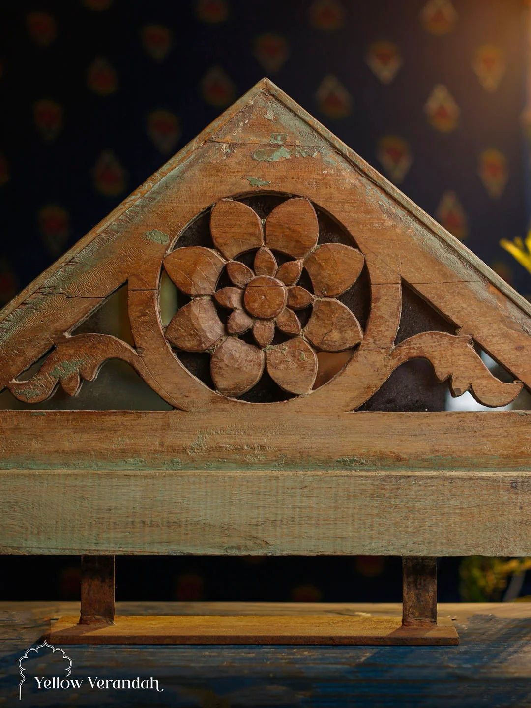 Antique Wooden Carving on Stand