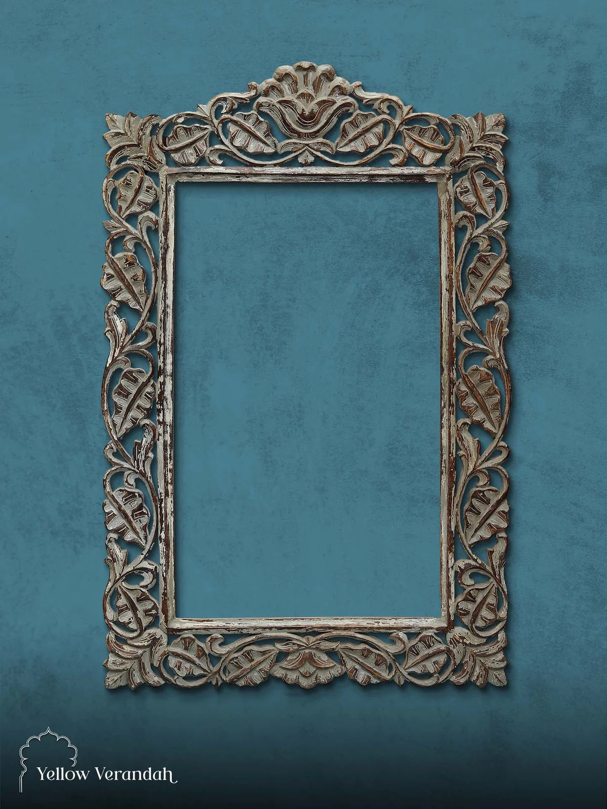 Victorian Wooden Carving Mirror