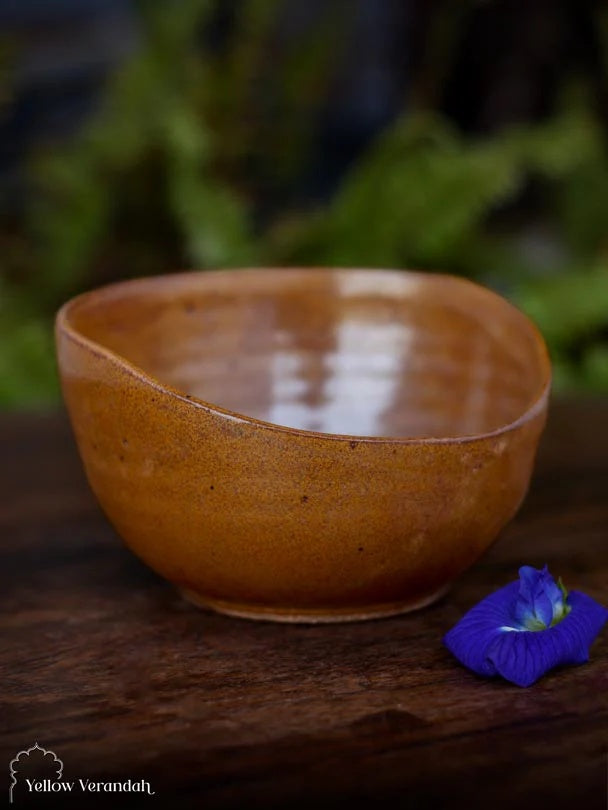 Stoneware Snack Serving Bowl