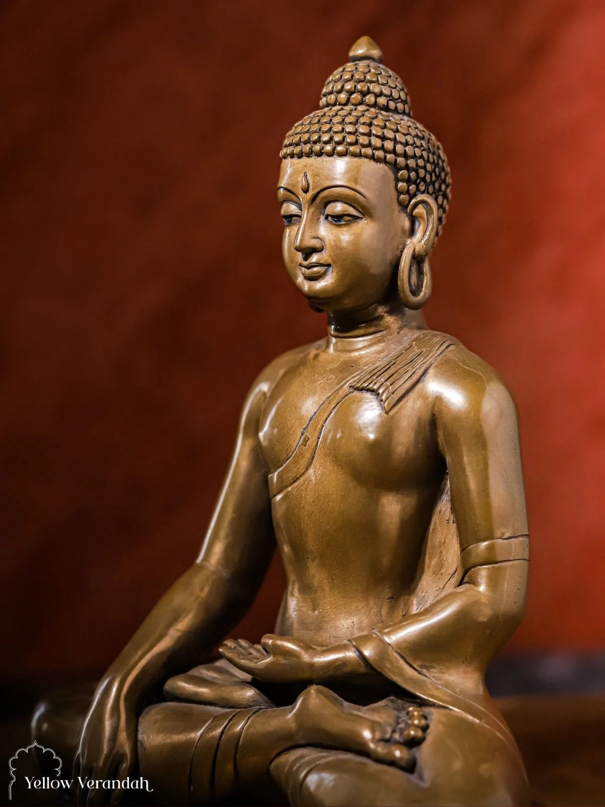 Brass Buddha Sculpture