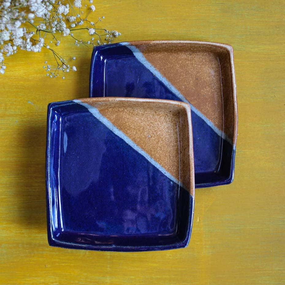 Stoneware Square Serving Plate