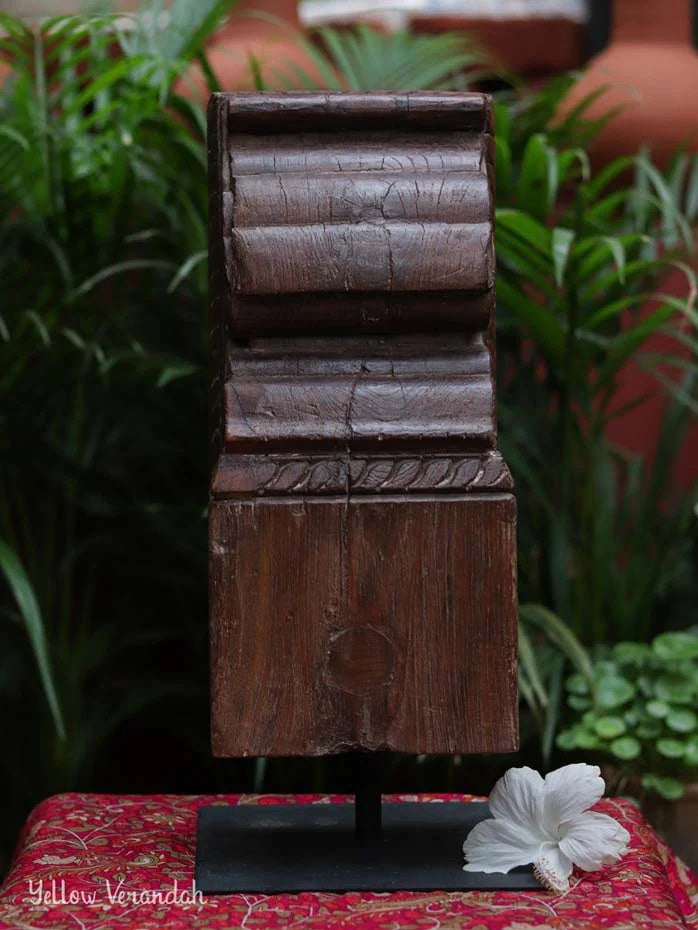 Antique Wooden Carving on Stand