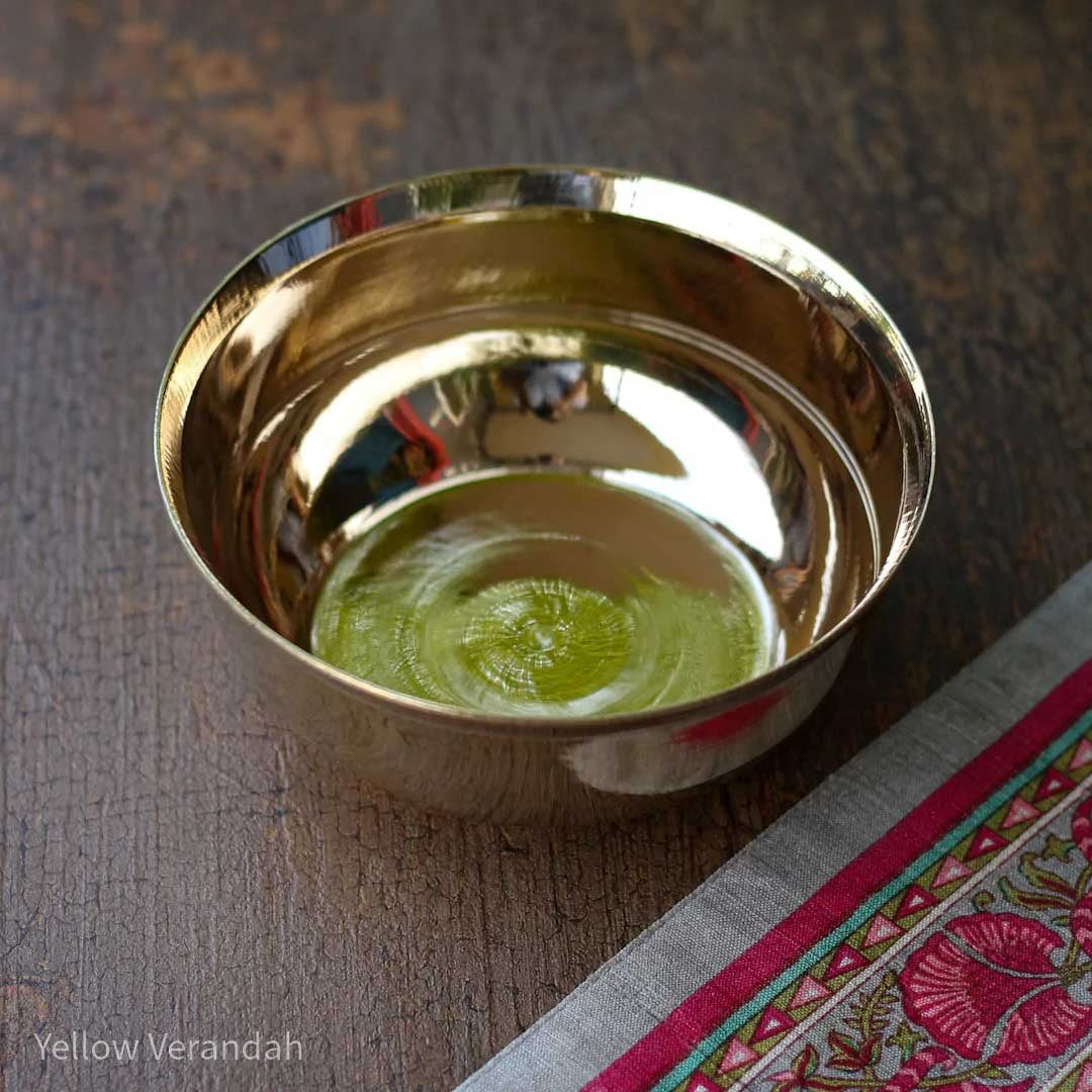 Pure Brass Serving Bowl - 4.5" Dia