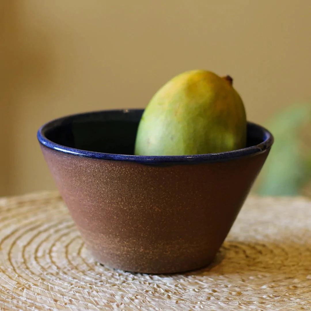 Stoneware Snack Serving Bowl