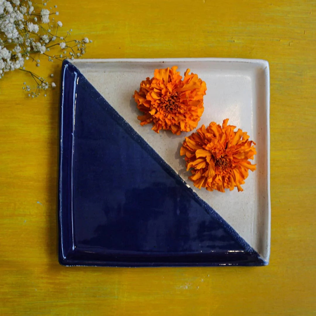 Stoneware Square Serving Plate
