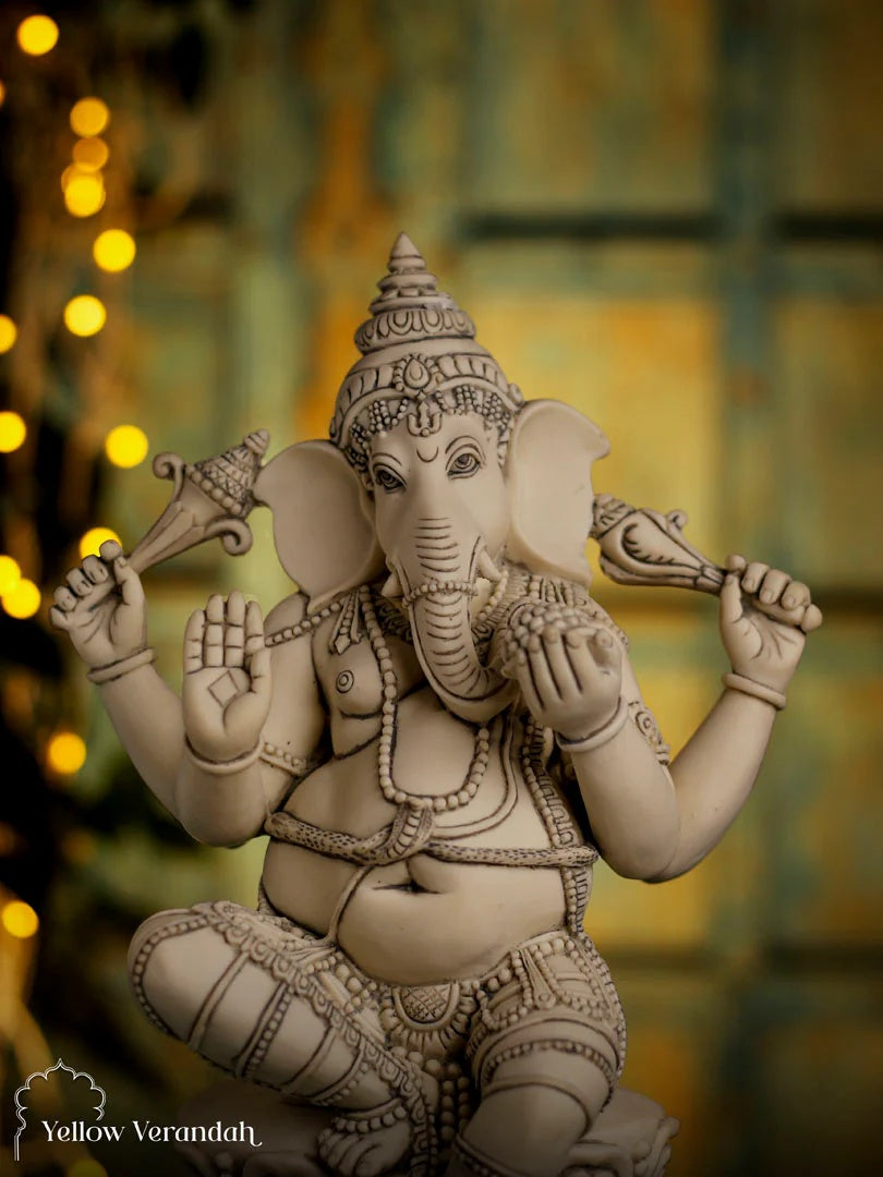 Marble Dust Sculpture - Ganesha